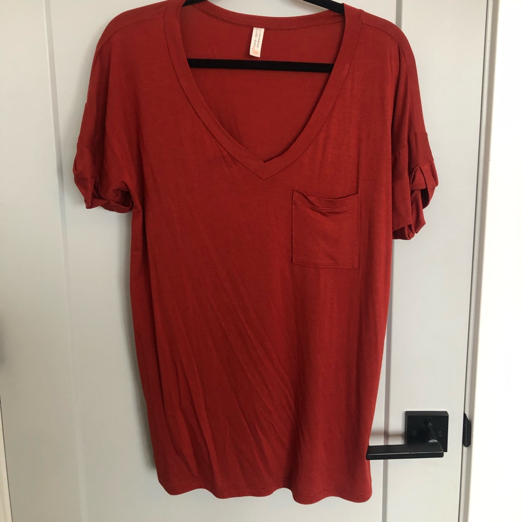 Rust V Neck